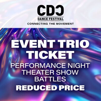 EVENT TRIO TICKET <br><font color=#a4f3f4><div title="for youths under 16 years old, disabled persons and people who are affected by anti-black racism">Reduced price</div></font>